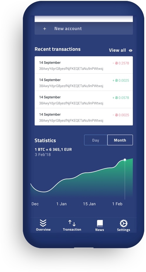Банковское приложение с криптовалютой Банковское приложение с криптовалютой